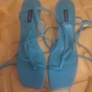 Nine West Blue Elegant Sandals